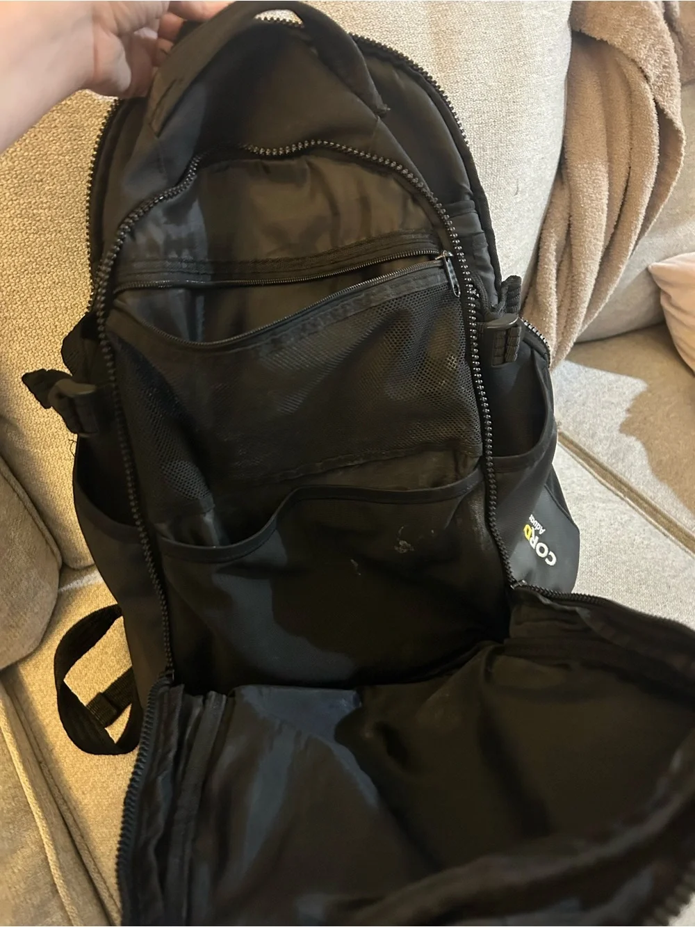 Jordan Black Cordura Mens Backpack